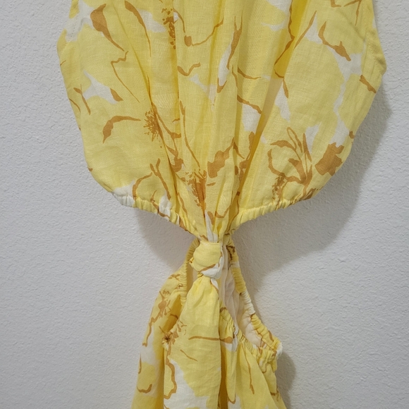 FAITHFUL THE BRAND Anthropologie Linen Cut-Out Mini Dress - Picture 12 of 14